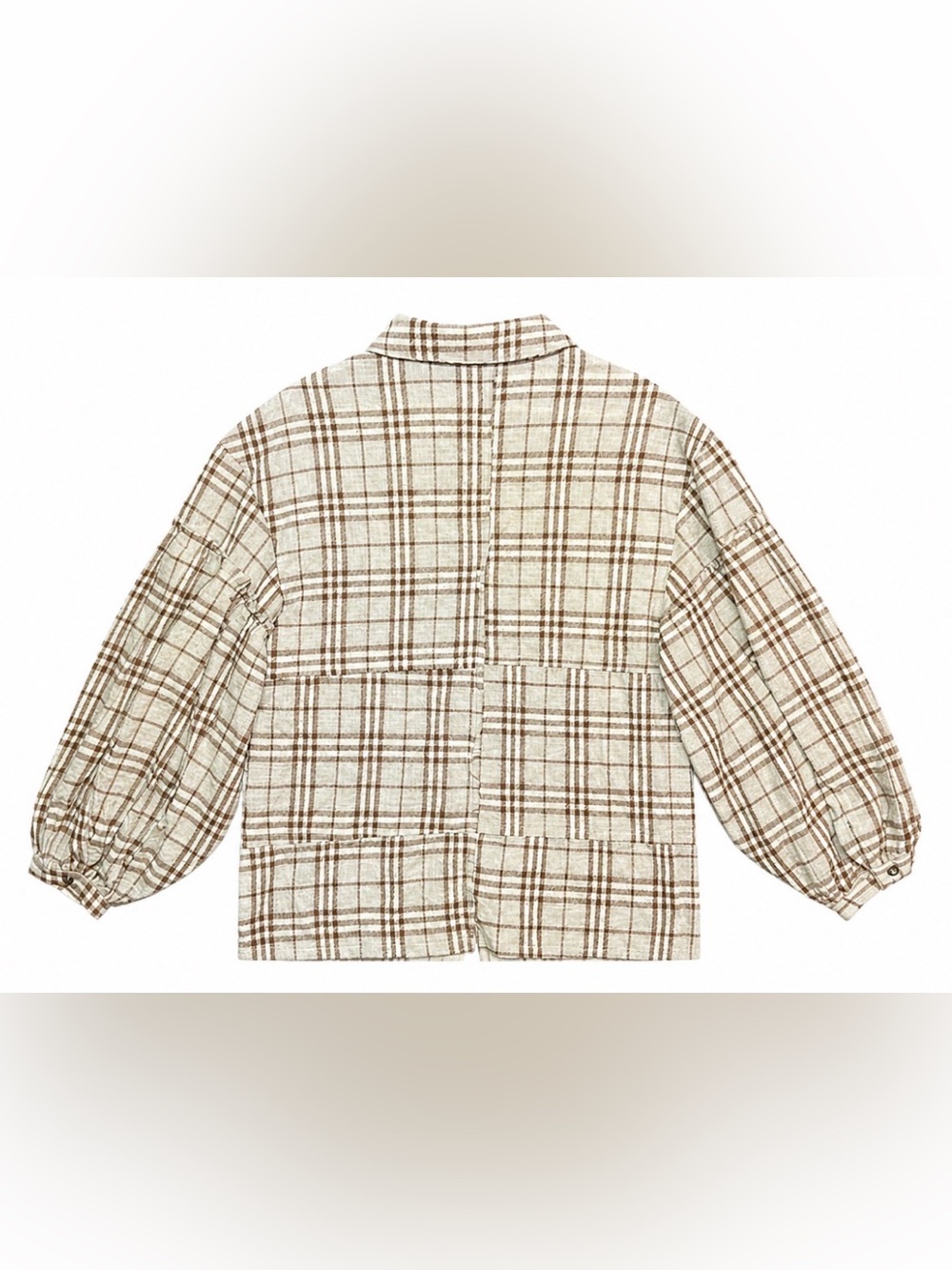 gimmicks by BKE Beige and Brown Plaid button down Shirt - Picture 2 of 5